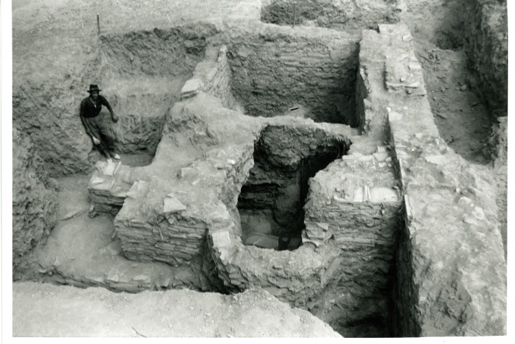 Horno 1 durante su excavación (Fotografía Manuel Sotomayor)