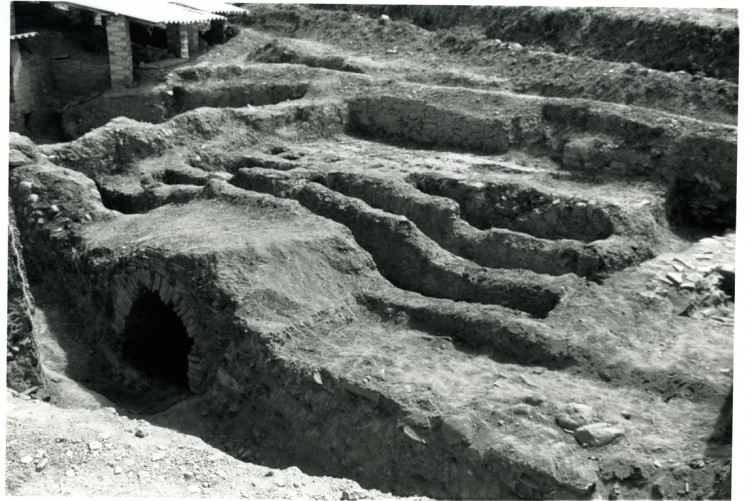 Horno 7 durante su excavación (Fotografía Manuel Sotomayor)