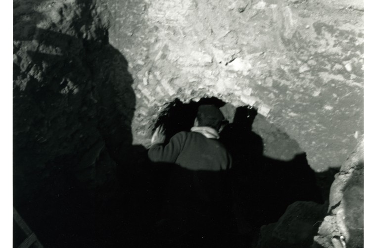 Horno 6 durante su excavación (Fotografía Manuel Sotomayor)